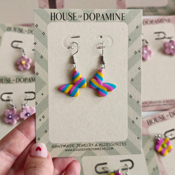 Disco Pop Butterfly Dangles