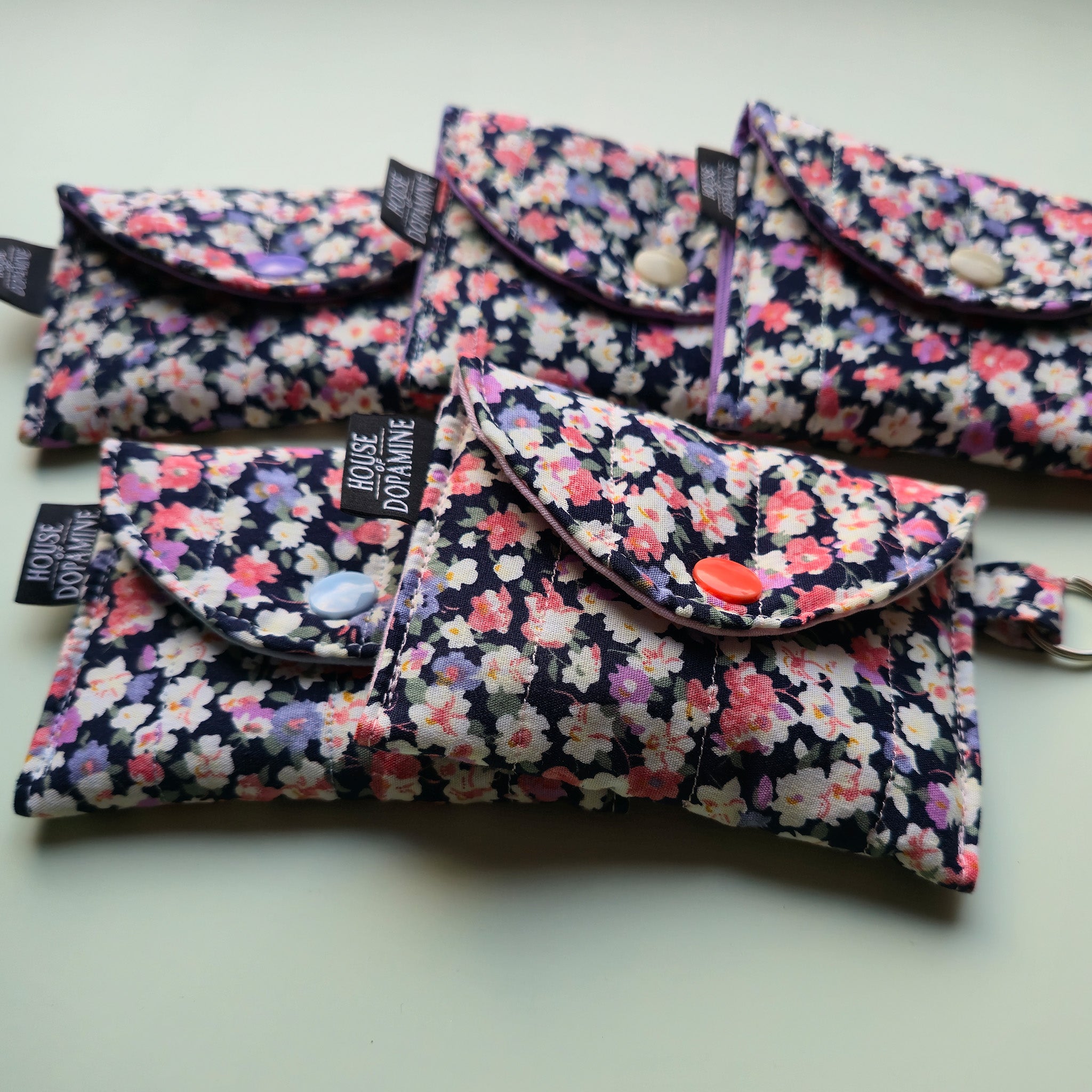 Quilted Coin Purse - Flora